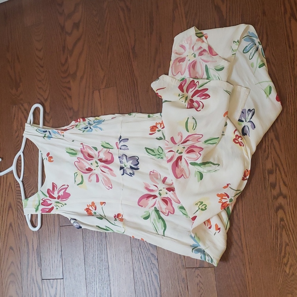 Pink and White Tie Front Halter Maxi Dress